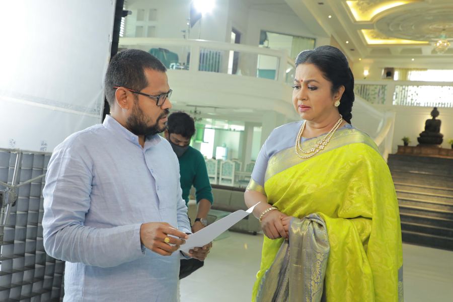 Ad film shoot with lead actress