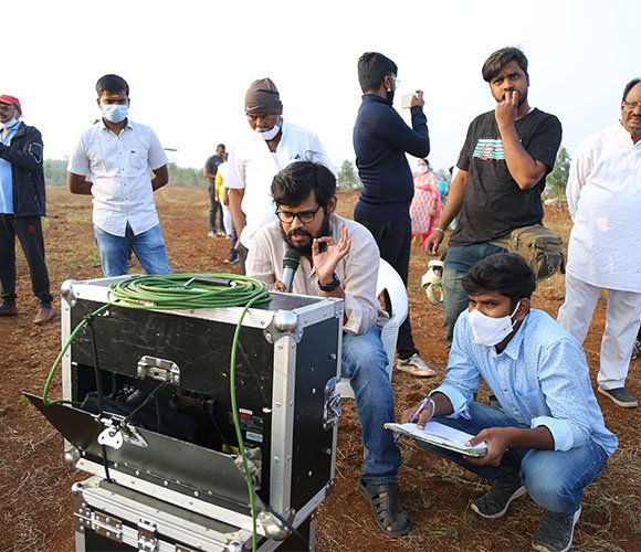 Documentary crew on location